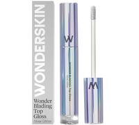 Wonderskin Wonder Blading Top Gloss - Lip Gloss, High Shine Finish, Blue Makeup For Lips (Silver Glitter)