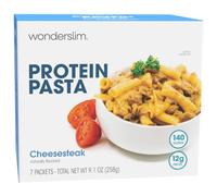 WonderSlim Protein Noodles, Macaroni, Cheese and Steak, 140 Calories, 12g Protein (Pack of 7)
