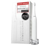 Wondersmile PRO Sonic Toothbrush - Test Winner 2026* - 100 Days Risk-Free Testing - 60-Day USB-C Battery - 4 Modes & 3 Intensities - All White