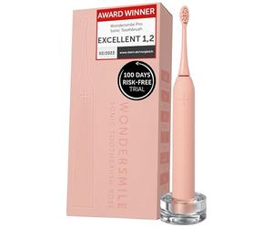 Wondersmile Sonic Toothbrush PRO - Test Winner 2026* -100 Days Risk-Free Test - Electric Toothbrush with 4 Cleaning Programmes - 60-Day Power Battery with Smart Brush Head (Atomic Rose)