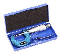 WONDERSUNM Outside Micrometer 0-25mm Measuring Range 0.01mm Resolution Measuring Tool Measurements Mechanist Tools Blue