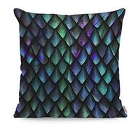 WONDERTIFY 3D Dragon Scales Cushion Cover Reptile Skin Throw Pillow Covers Cushion Case For Couch Home Decor Colorful 45X45 Cm