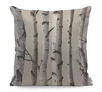 WONDERTIFY Birch Cushion Cover Tree Trunk Nature Decorative Throw Pillow Covers, Sofa Pillow Case 45X45 Cm
