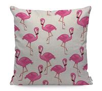 WONDERTIFY Flamingo Cushion Cover Fashion Adorable Cute Animal Decorative Throw Pillow Covers For Couch, Bed Sofa Pillows Case Pink 45X45 Cm