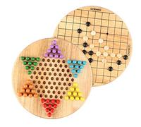 Wondertoys 2 in 1 Chinese Checkers & Gobang Wooden Board Game for Family Age 3+