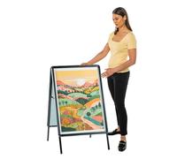 Wonderwall A1 Outdoor Pavement Sign 59 x 84cm, Black Poster A-Frame