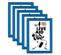 Wonderwall A4 Poster Frame single or Multi pack option Pack of 5 A4 Blue - ideal for Library School Healthcare