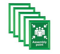 Wonderwall A4 Poster Frame - Wall mounted Display - Easy to fit Single or Multi-pack Option (Pk of 5 (A4), Green)