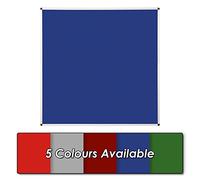 Wonderwall Aluminium Frame Blue Noticeboard, 120 x120 cm, Premium Anti-Fade Pinboard,Ideal for School, Office, Hubs & Venues