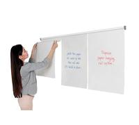 Wonderwall Flipchart Pad Holder | Wall Mounted Paper Display Rail | 1800 mm | for Office, School, Home, Training applications