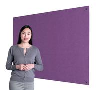 Wonderwall Frameless Fire-Retardant Noticeboard, 120 x 90 cm, Purple Pinboard - 8 Colours to Choose from, Ideal for Office,School, Housing Associations & Care Homes