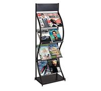 Wonderwall Leaflet Dispenser/Brochure Holder Double A4 per shelf | Curved style - (8 x A4 (Grey)