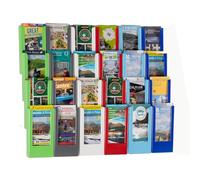 Wonderwall Leaflet Holder | Wall Mounted Leaflet Display & Dispenser | Expanda-Stand System | 12 x 1/3 A4 Coloured Pockets | Grey | Ideal for Reception