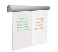 Wonderwall Magnetic Flipchart Pad Paper Holder| Rail Display - (H) 55 x (W) 665 x (D) 30mm - for Office, School, Home, Meeting Rooms & venues
