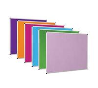 Wonderwall Premium Anti-Fade Noticeboard Pinboard - Aluminium Frame - 90 x 60cm with Discreet Corner fixings (Sunset Orange- Loop Nylon) - Ideal for Office, Classroom, Home