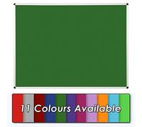 Wonderwall Premium Green Felt Anti Fade Noticeboard, 120 x 90 cm, Aluminium Frame, Wall Mounted - Ideal for Office, School, Industry, Hubs & Venues