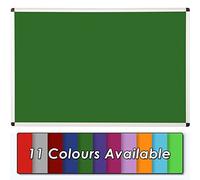 Wonderwall Premium Green Felt Anti-Fade Noticeboard Pinboard - Aluminium Frame - 90 x 60cm with Discreet Corner Fxings - Ideal for Office, School, Home, Venues
