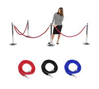 Wonderwall Rope and Post Queue Barrier Post 2 m Rope Divider Crowd Control (BLACK ROPE ONLY)