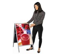 Wonderwall Sign Holder 84 x 59cm, Wall Mounted | Update signage from the side while it stays wall mounted, print your own inserts, ideal for healthcare schools and offices