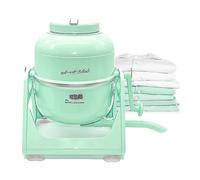 WonderWash Portable Washing Machine for Apartment & Tiny Spaces - Manual Hand Clothes Washer with Retro Design - Clean Laundry Anywhere with Our Countertop, Non-Electric, Small Washer - Mint Green