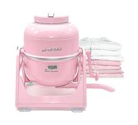 WonderWash Portable Washing Machine for Apartment & Tiny Spaces - Manual Hand Clothes Washer with Retro Design - Clean Laundry Anywhere with Our Countertop, Non-Electric, Small Washer - Pink