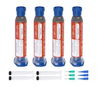 Wonderway Sn42/Bi58 T4 Lead Free Solder Paste No Clean, 138℃ Melting Point (30gx4packs)