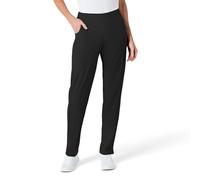WonderWink 5155ABLACLG W123 Women's Flat Front Double Cargo Pant, Black, Standard-L Size