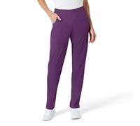 WonderWink 5155AEGGPMD W123 Women's Flat Front Double Cargo Pant, Eggplant, Standard-M Size