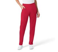 WonderWink 5155AREDTSM W123 Women's Flat Front Double Cargo Pant, Red, Standard-S Size