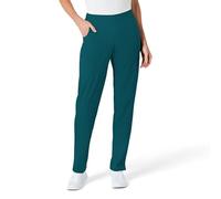 WonderWink 5155PCARIMDP W123 Women's Flat Front Double Cargo Pant, Caribbean Blue, Petite-M Size