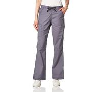 WonderWink 5308PPEWXXSP WonderFLEX Women's Grace Flare Leg Pant, Pewter, Petite-XXS Size