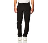 WonderWink 5355SXBLAC2XS W123 Men's Flat Front Cargo Pocket Pant, Black, Short Extended-2X Size