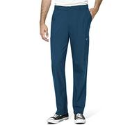 WonderWink 5355SXCARI2XS W123 Men's Flat Front Cargo Pocket Pant, Caribbean Blue, Short Extended-2X Size