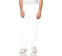 WonderWink 5355SXWHIT2XS W123 Men's Flat Front Cargo Pocket Pant, White, Short Extended-2X Size