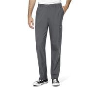 WonderWink 5355TXPEWT3XT W123 Men's Flat Front Cargo Pocket Pant, Pewter, Tall Extended-3X Size