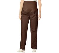 WonderWink 545ACHOCSM Wonder Work Women's Maternity Cargo Pant, Chocolate, Standard-S Size