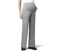 WonderWink 545AGREYXS Wonder Work Women's Maternity Cargo Pant, Grey, Standard-XS Size