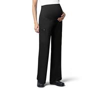 WonderWink 545XBLAC3XL Wonder Work Women's Maternity Cargo Pant, Black, Extended-3XL Size