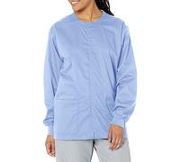 WonderWink 800XCEIL5XL Wonder Work Unisex Snap Front Jacket, Ceil Blue, Extended-5XL Size