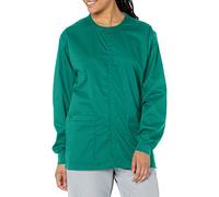 WonderWink 800XHUNT3XL Wonder Work Unisex Snap Front Jacket, Hunter Green, Extended-3XL Size