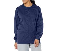 WonderWink 800XNAVY3XL Wonder Work Unisex Snap Front Jacket, Navy, Extended-3XL Size