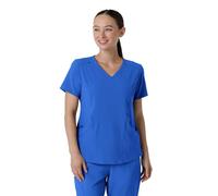 WonderWink Renew Women's V-Neck Scrub Top, Royal, Small