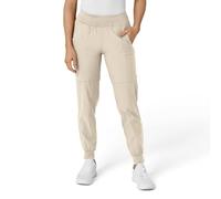 WonderWink W123 Women's 5555 Comfort Waist Jogger Pant, Khaki, S Petite