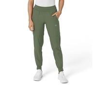 WonderWink Women's Comfort Waist Cargo Jogger Pant Medical Scrubs, Olive, S