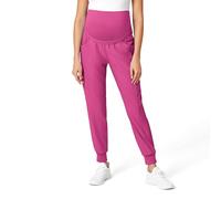 WonderWink Women's Maternity Jogger Scrub Pant, Hot Pink, M