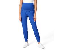 WonderWink Women's Maternity Jogger Scrub Pant, Royal, Large
