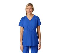 WonderWink Women's Maternity V-Neck Top, Royal, XS