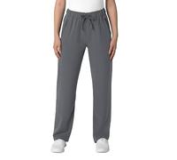 WonderWink Women's Stovepipe High-Low Hem Scrub Pant, Pewter, M Petite