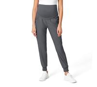 WonderWink Women's W123 Maternity Jogger Scrub Pant, Pewter, M