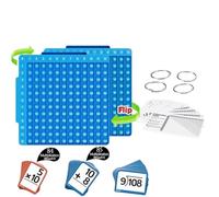 WondFans Luckinwish Math Flash Cards and Pop Fidget Chart (Blue)